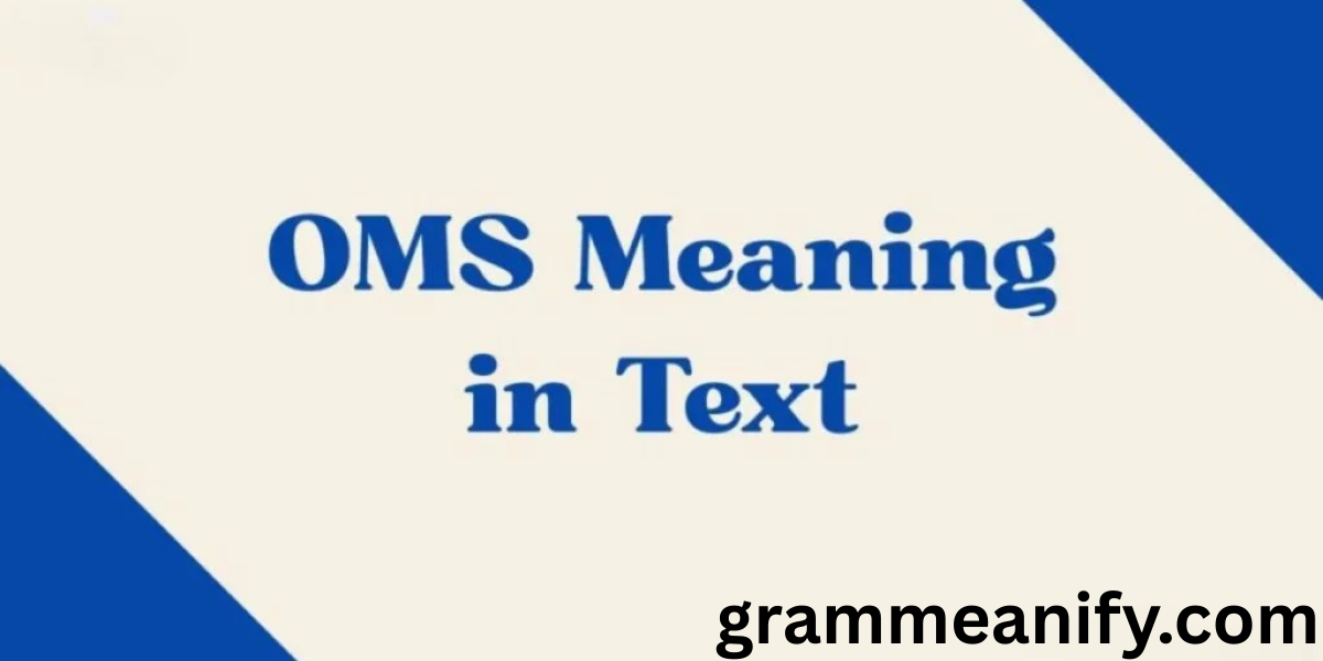What Does OMS Mean in Text, Chat, TikTok & Medical | OMS Meaning Explained